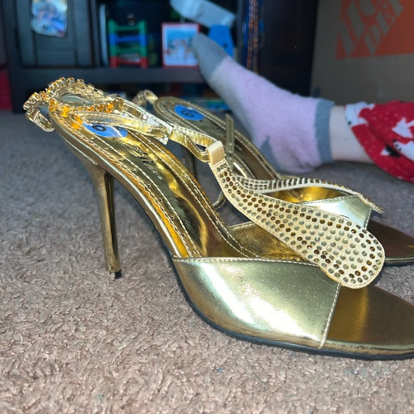 Wild rose gold heels - Picture 5 of 6